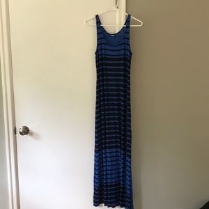 Old Navy Striped Maxi Tank Dress